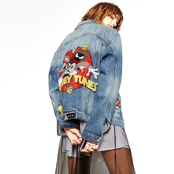 Zara Rare Looney Tunes Denim Jacket - S - Picture 6 of 7